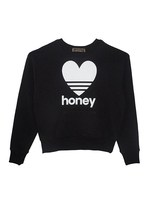 line heart sweattops/black