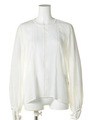 【BED＆BREAKFAST】Relax Cupuro Cotton Longsleeve Blouse/LtBLUE