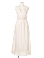 【Chille anap】コットンレースマキシOP/WH