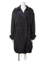 【LADY】ドロストトレンチ/ネイビー