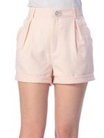 【LIZLISA】ギンガムチェックパンツ/ベージュ