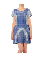 ジオメタリッククロスワンピース/ベージュ系(451)