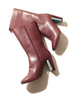 スクエアトゥミディ丈ブーツ/CML