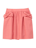 ダブルリボンギャザースカート/グリーン(022)