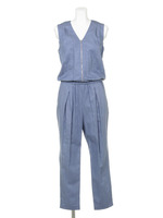 ダンガリーオールインワン/アイスブルー