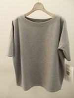ポンチボートネックTOP/GRAY