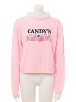 CANDY'S CHERRY DROPS SWEAT TOPS/BLACK