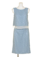 FLORAL LACE SET−UP/ブルー