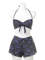 【X-girl x ROXY】SPACE BIKINI SET/BLACK