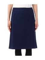 ジャガードデザインミディスカート/ブルー(492)