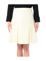 タック入り切り替えAラインスカート/ホワイト(004)