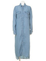 テンセルデニムマキシシャツ/ライトブルー