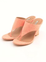 プレーントングウェッジサンダル/DENIM