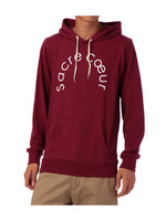 ロゴ入りフードつきプルオーバー/レッド系(063)