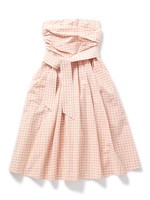 紗栄子コラボ・ギンガムチェック ベアワンピース/ピンク