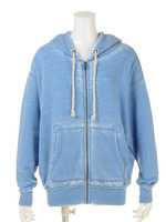 裏毛オパールZIPパーカー【Planet blue world】/ブルー