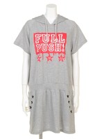 FULLPUSHパーカワンピ/パープル