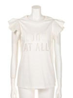 オーガンジーロゴTシャツ/WHT