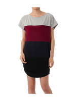 サイドギャザー配色ワンピース/グリーン系(523)