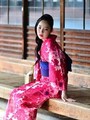 京都きもの町オリジナル綿浴衣「夏色美人」No.6ピンク 牡丹/ピンク