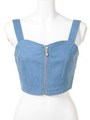 Denim Bustier/Light Indigo