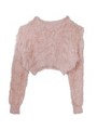 shaggy knit/lavender