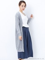 【23日23時59分まで!!】ロング／トッパー/オフホワイト/クロA