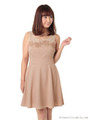 クラシカルポンチワンピース/ベージュ