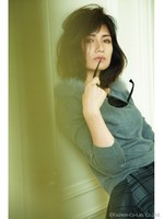 ファー付ニット/オフホワイト