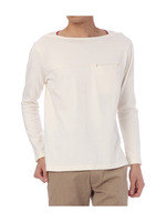 配色スクエアネックプルオーバー/ホワイト(004)