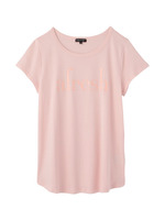 立体ロゴTシャツ/ライトオレンジ(066)