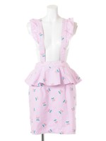 HEART CHERRY SKIRT/LAVENDER