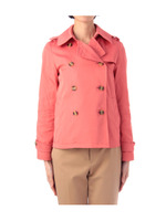 Wフェイストレンチ風ジャケット/ダークオレンジ(068)