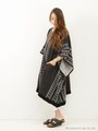 【KiiRA】 TRIBAL EMB PONCHO/BEG