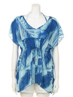 【Pinky&Dianne】リーフ柄４点セット/ブルー