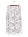 ★JOCSL　レース　タイト　ロングスカート/OFF-WHITE