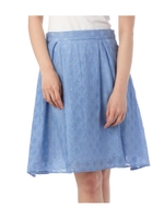 シアーボーダーシェルスカート/サックス(090)