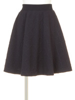 スクエアジャガードフレアSK/オフホワイト