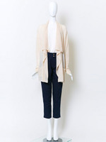 【BONICA dot GARDEN】サマーニットローブカーデ/ベージュ