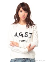 Ａ．Ｇ．Ｓ．Ｔ　ロゴスウェットＴＯＰＳ/ブラック