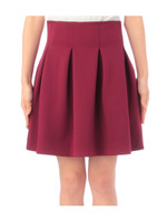 タック入りフレアスカート/レッド系(064)