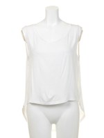 Uネックタンクトップ/オフホワイト