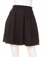 【DUO】 スエード膝丈SK(ブラック)/ブラック