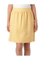 タックギャザー入りジャカードスカート/イエロー系(032)