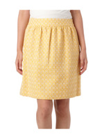 タックギャザー入りジャカードスカート/イエロー系(032)