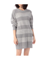 MIX編み柄ボーダーワンピース/イエロー(332)