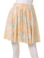 Shell Marble Skirt/Orange