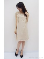 ふんわりフリルドレス≪PartyLine≫/ベージュ