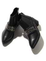 スタッズサイドゴアブーティ/BLK