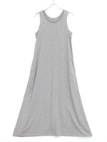 ベーシックタンクマキシワンピース/グレー
